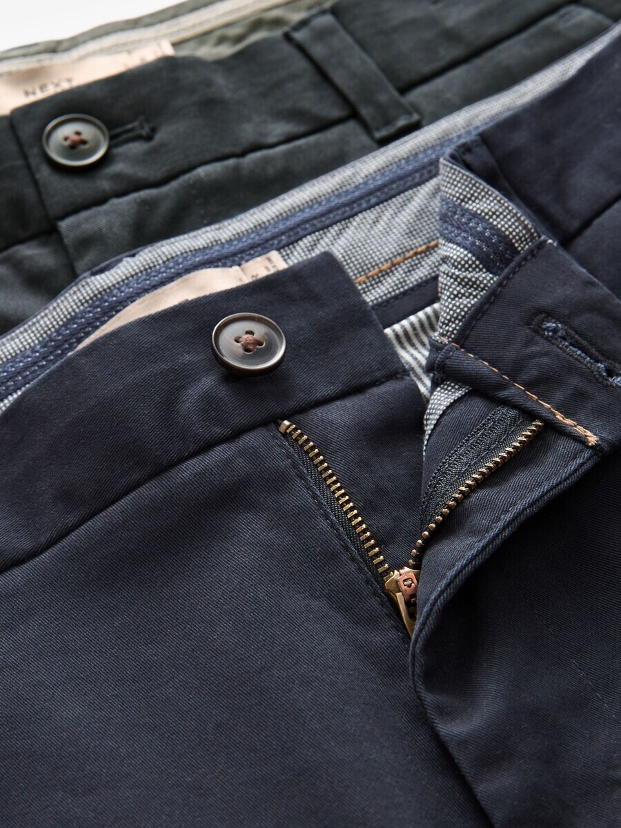 Брюки чинос Next Regular Chino Pants, цвет blue/grey — фото 4