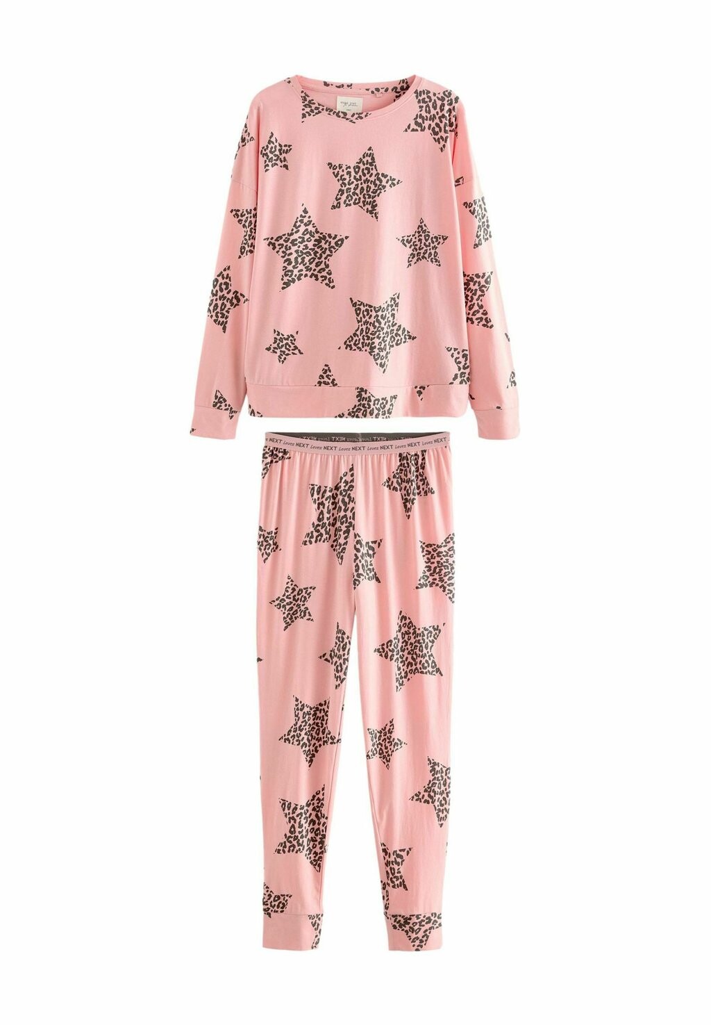 

Пижамный комплект PRINT LONG SLEEVE SET Next, розовый