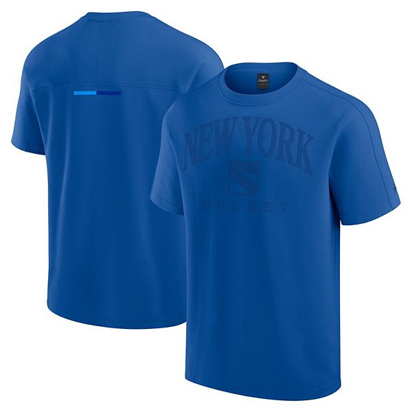 

Мужская синяя футболка new york rangers elements flex tri-blend Fanatics