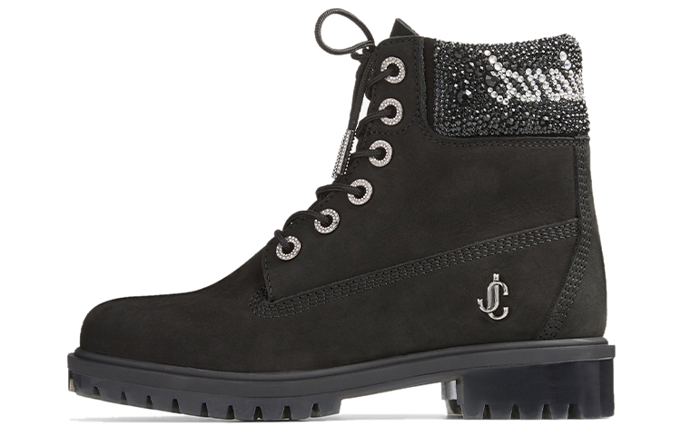 Jimmy Choo Ботинки Timberland X 6 дюймов, черный, с кристаллами