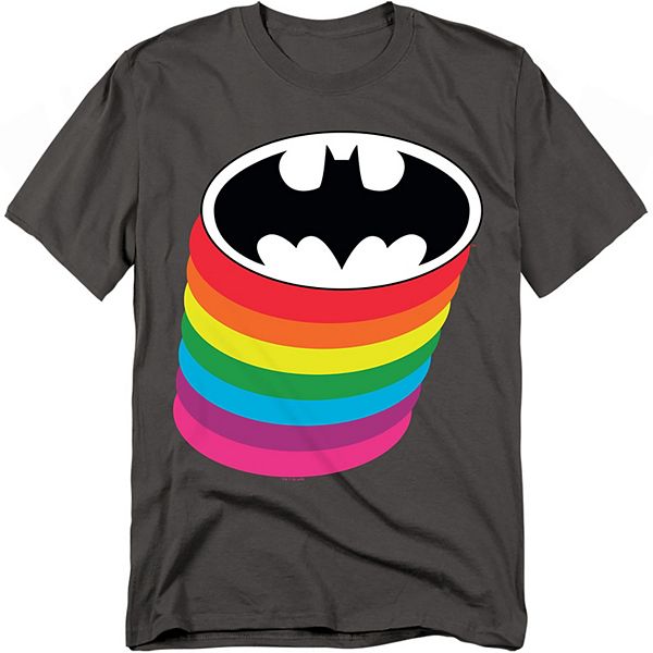 

Футболка с принтом Batman rainbow logo stack Licensed Character