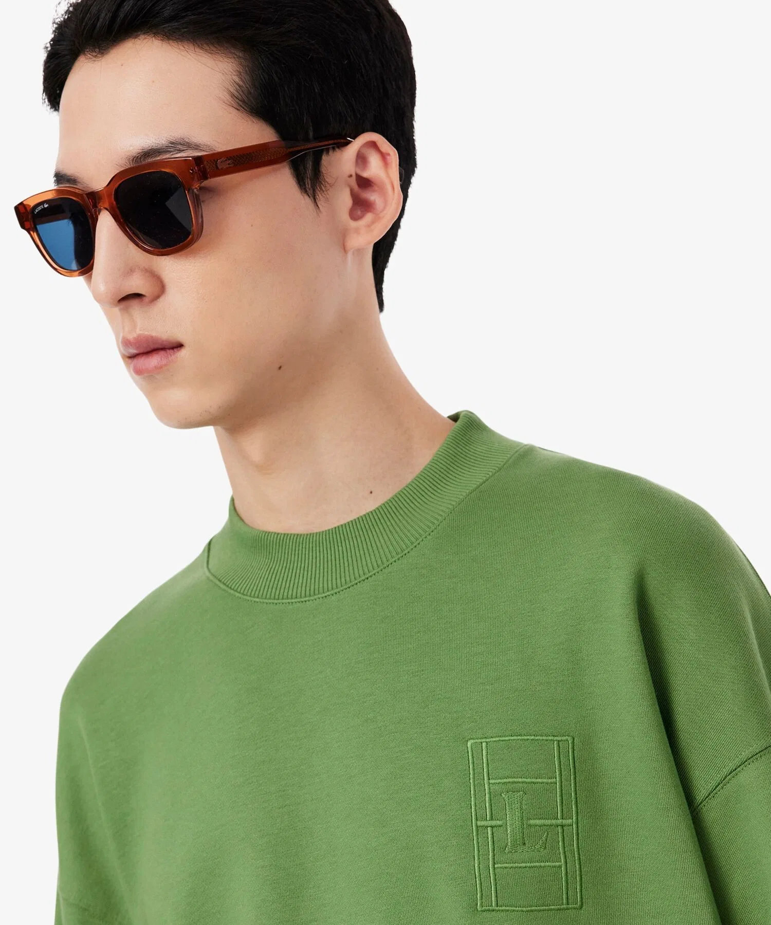 Толстовка Uniqlo Модальная смесь, Свободный крой, Однотонная, Серая — фото 3