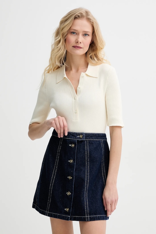 

Хлопковая поло Danae A.P.C., бежевый