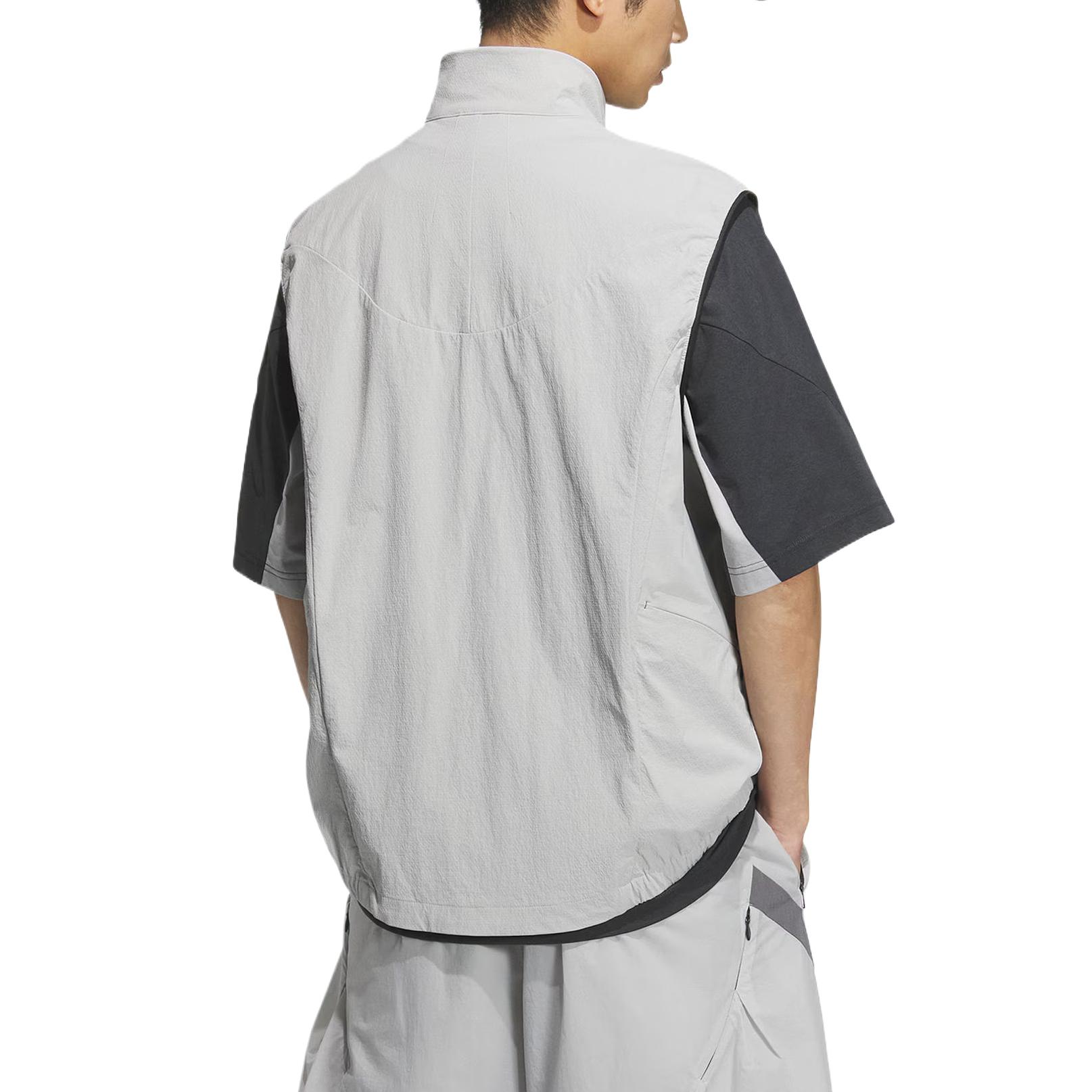 Adidas Футболка FOS FUTURE STYLE мужская светло-серая, Light Gray — фото 3