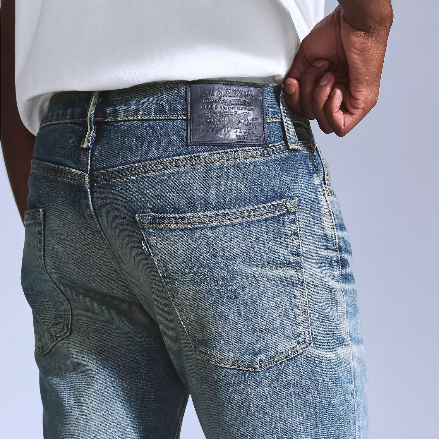 502 Зауженные мужские джинсы Levi's, цвет Ripple - Medium Wash — фото 2