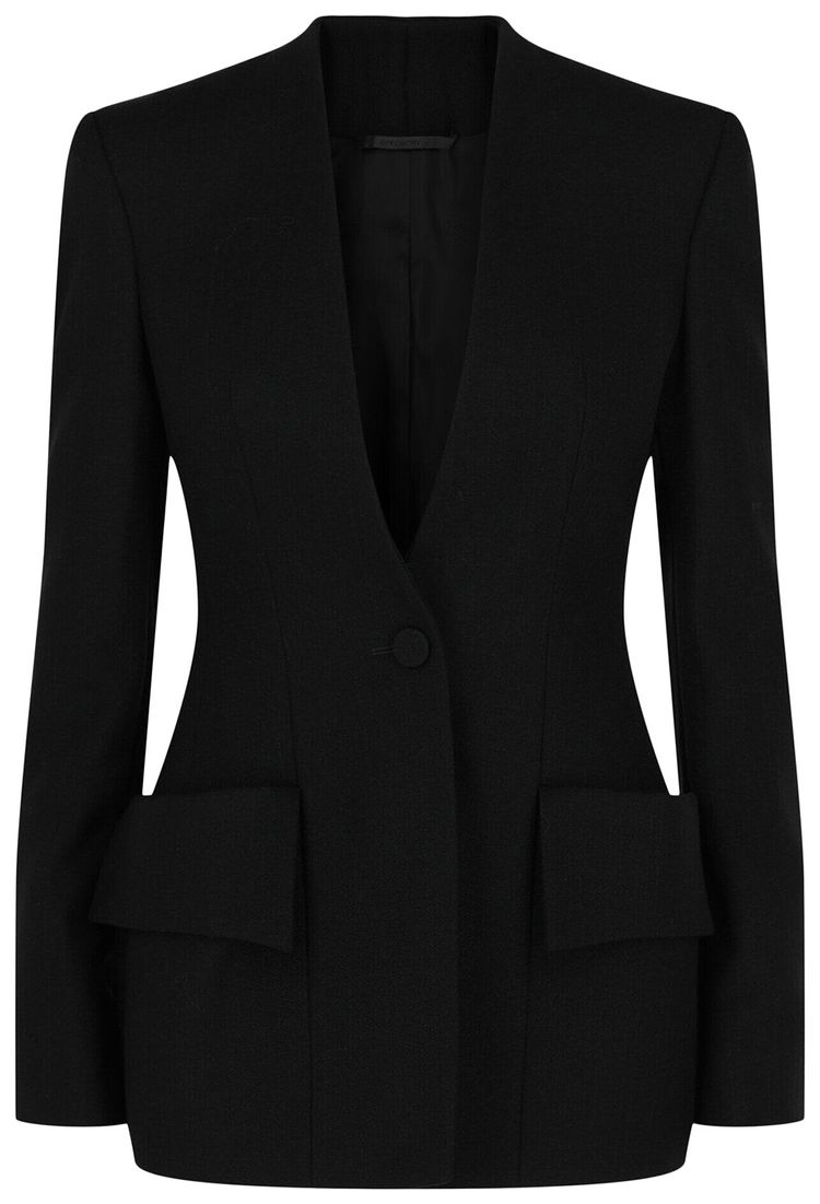 

Блейзер Givenchy Hourglass Single Breasted Blazer, черный