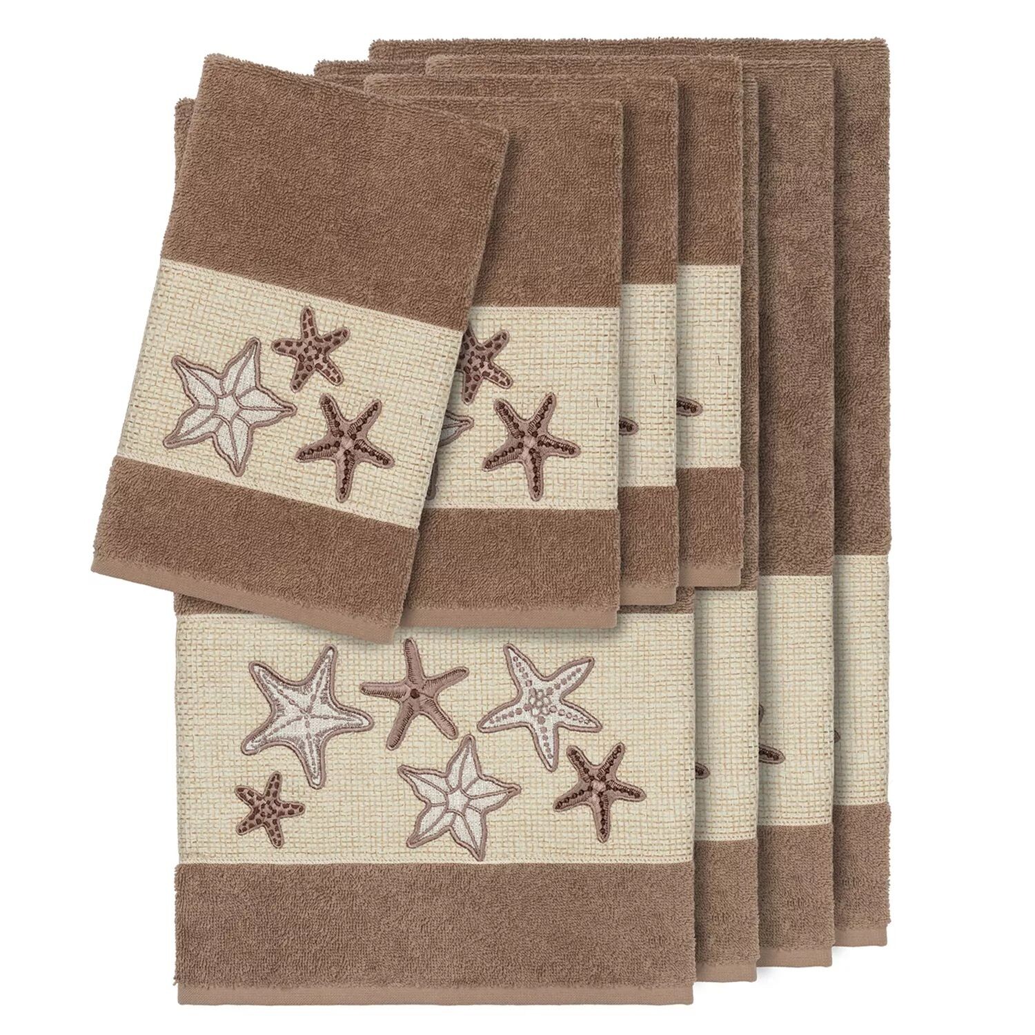 

Linum Home Textiles Набор украшенных банных полотенец Lydia из 8 предметов