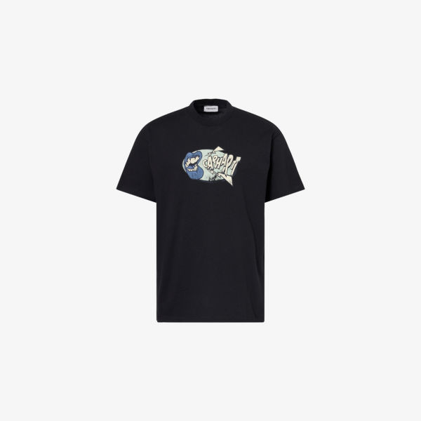 

Футболка из хлопкового джерси с принтом бренда Louder Carhartt Wip, черный