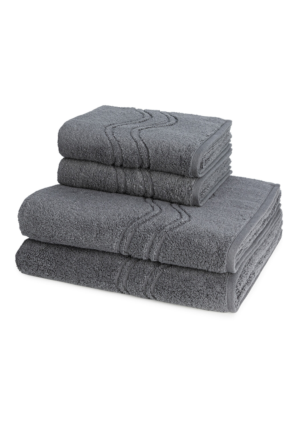 

Полотенце для ванной Ross 2 X 2 X Duschtuch im Set Cashmere feeling, антрацит