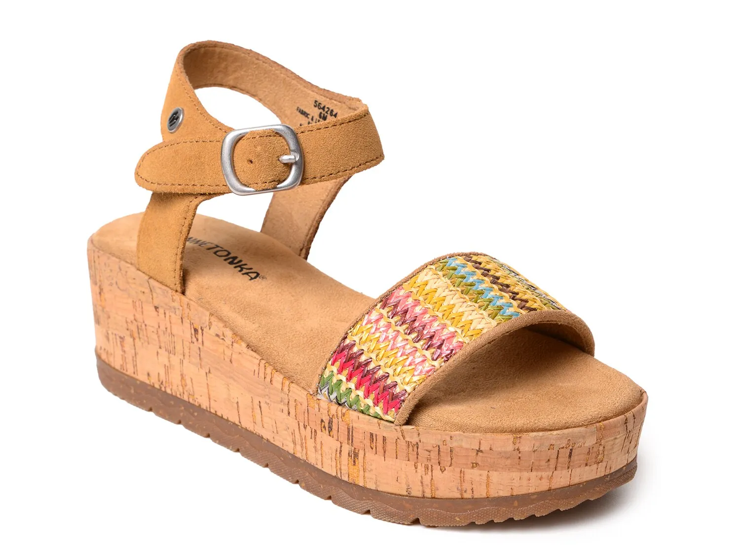 

Сандалии Patrice Wedge Sandal Minnetonka, цвет tanmulticolor