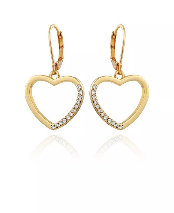 

Женские серьги-капли в форме сердца с паве T Tahari, gold