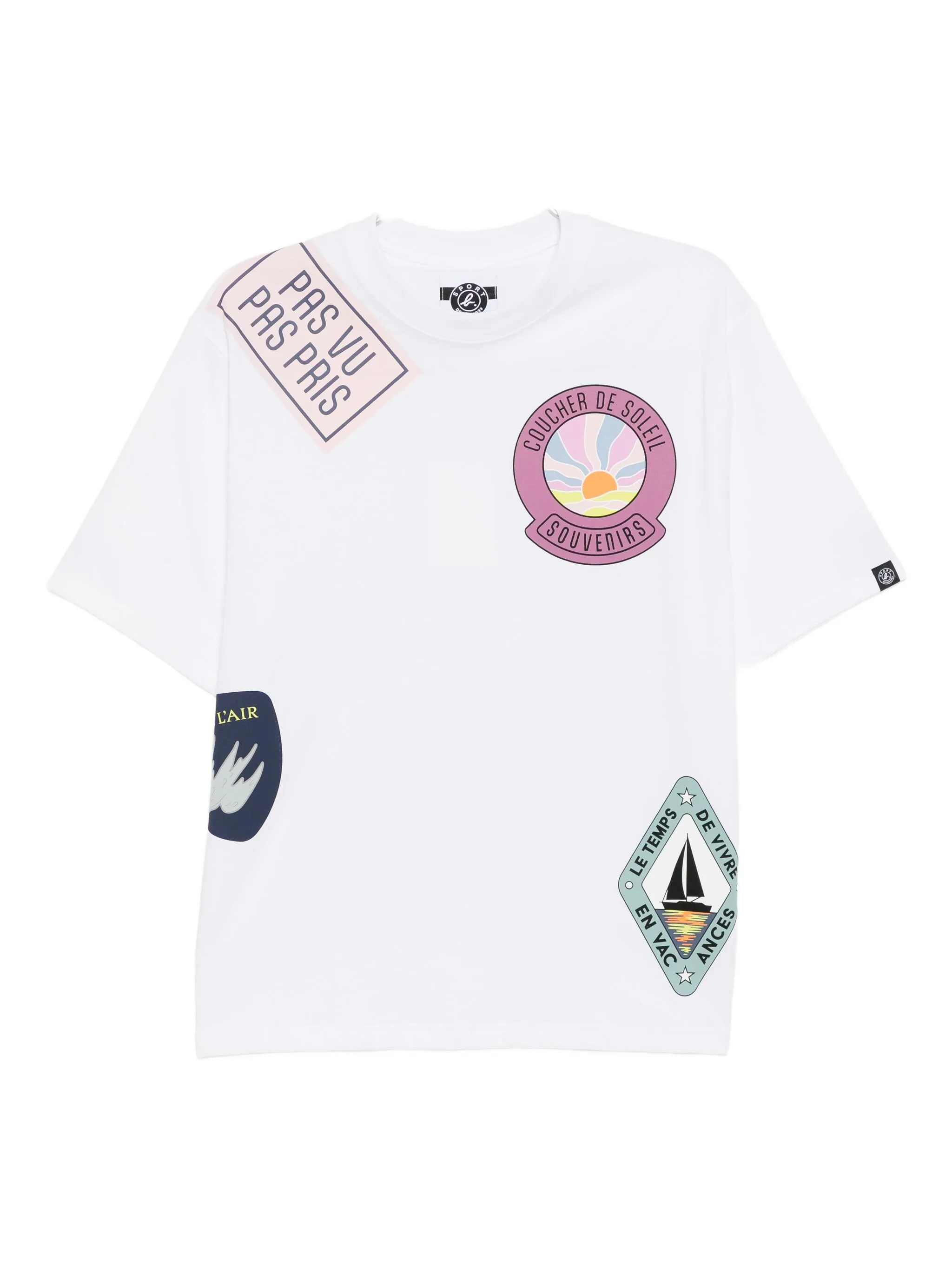 

Футболка с графичным принтом Sport B. By Agnès B., белый