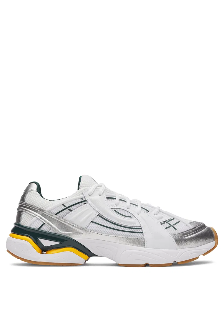 Кроссовки спортивные мужские Sola Shoes Under Armour, белый/зеленый/золотой