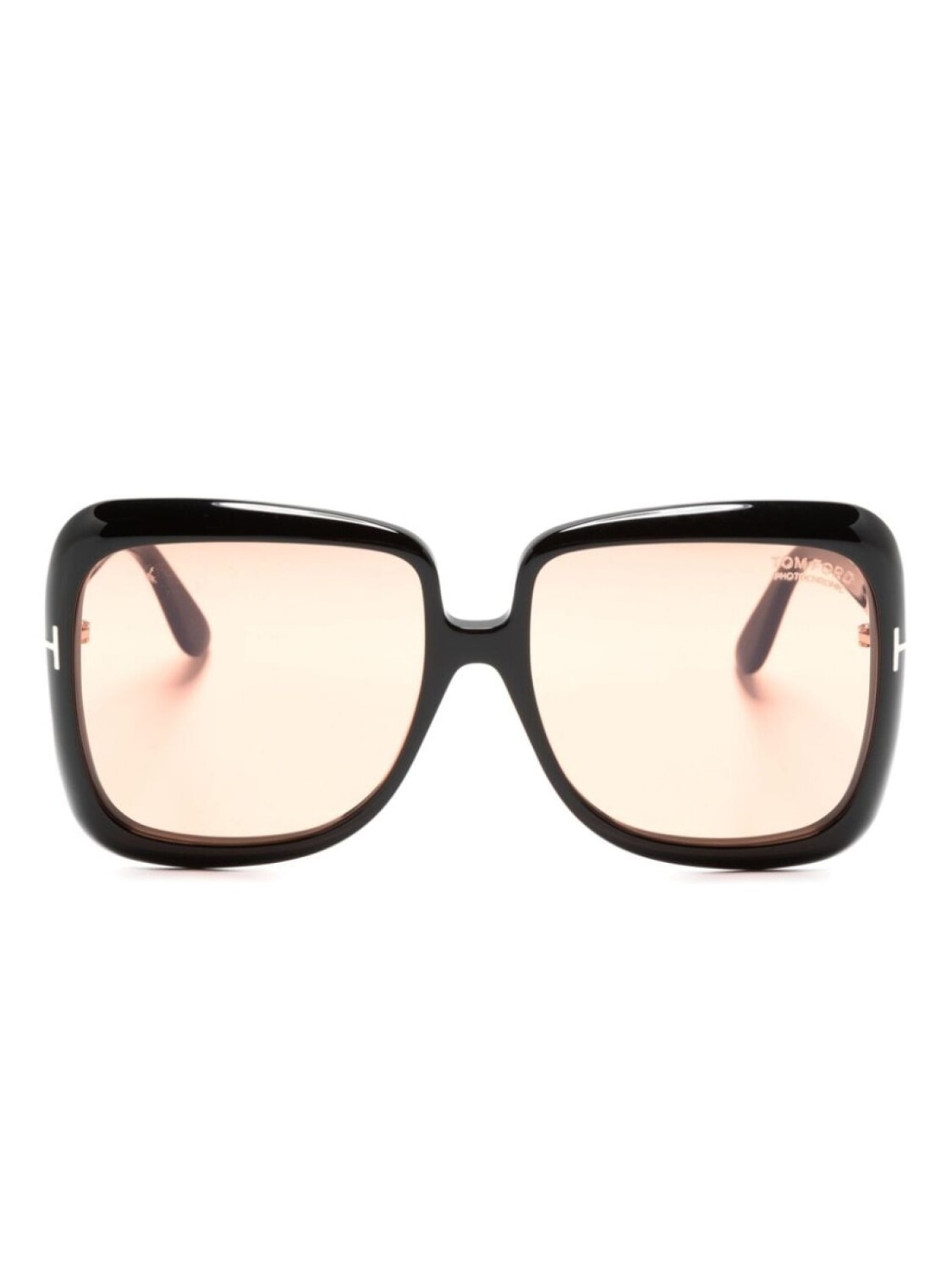 

TOM FORD Eyewear солнцезащитные очки в массивной оправе, черный