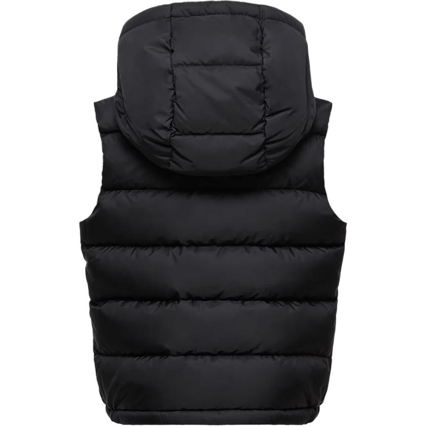 Пуховая жилетка Fudo с капюшоном для детей Moncler, черный — фото 2
