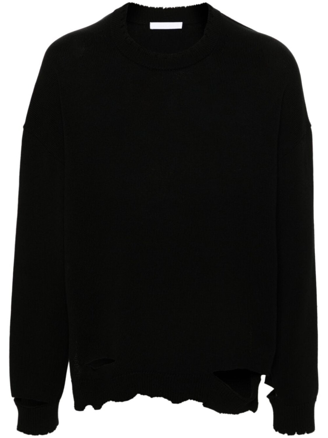 

Helmut Lang джемпер с эффектом потертости, черный