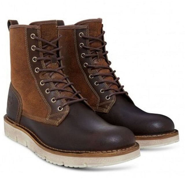 Мужские ботинки Timberland высокие из овчины, коричневый — фото 2