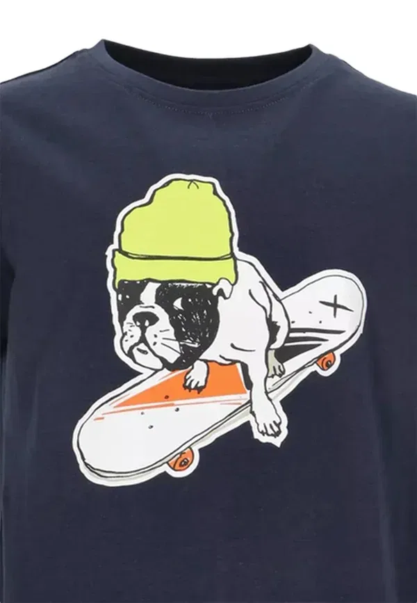 Футболка Denim Factory San Diego Tee B Jr Print T-Shirt, темно-синий — фото 3