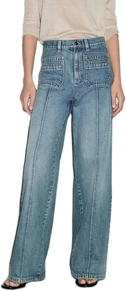 

Джинсы женские High Waisted Vintage прямые свободные Pivanzore