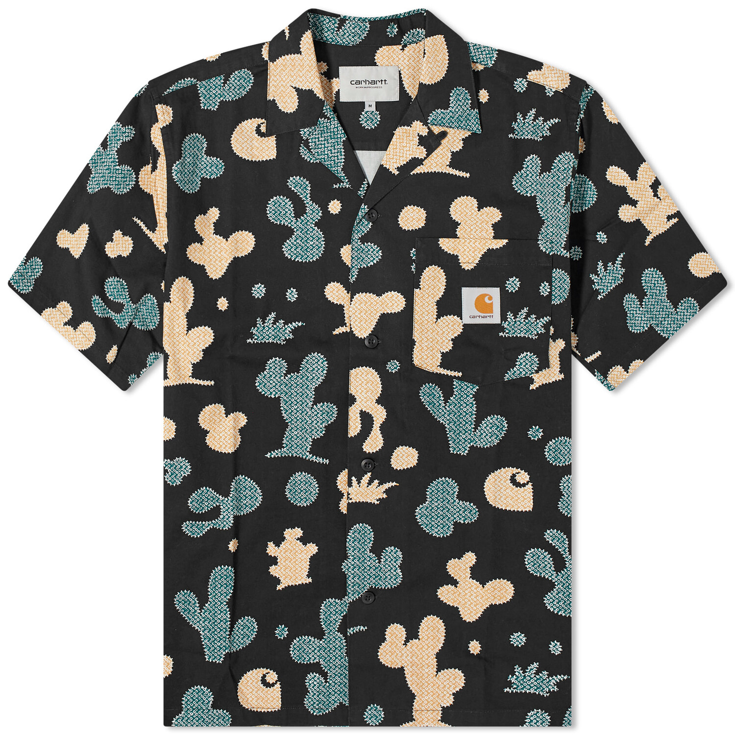 

Рубашка с коротким рукавом Carhartt Wip Opus Vacation Shirt, черный