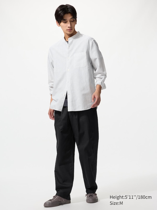 Брюки Easy из смеси льна Uniqlo, 09 black