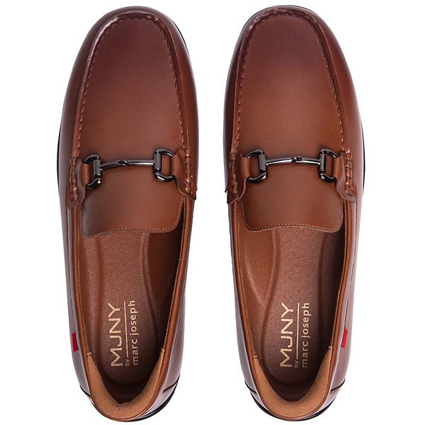 Мужские лоферы Elliot road с технологией hands-free и пряжкой Marc Joseph New York, Mocha Grainy Leather — фото 4