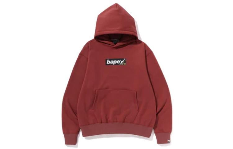 Толстовка свободного кроя с логотипом BAPE Smooth A Bathing Ape, черный — фото 2