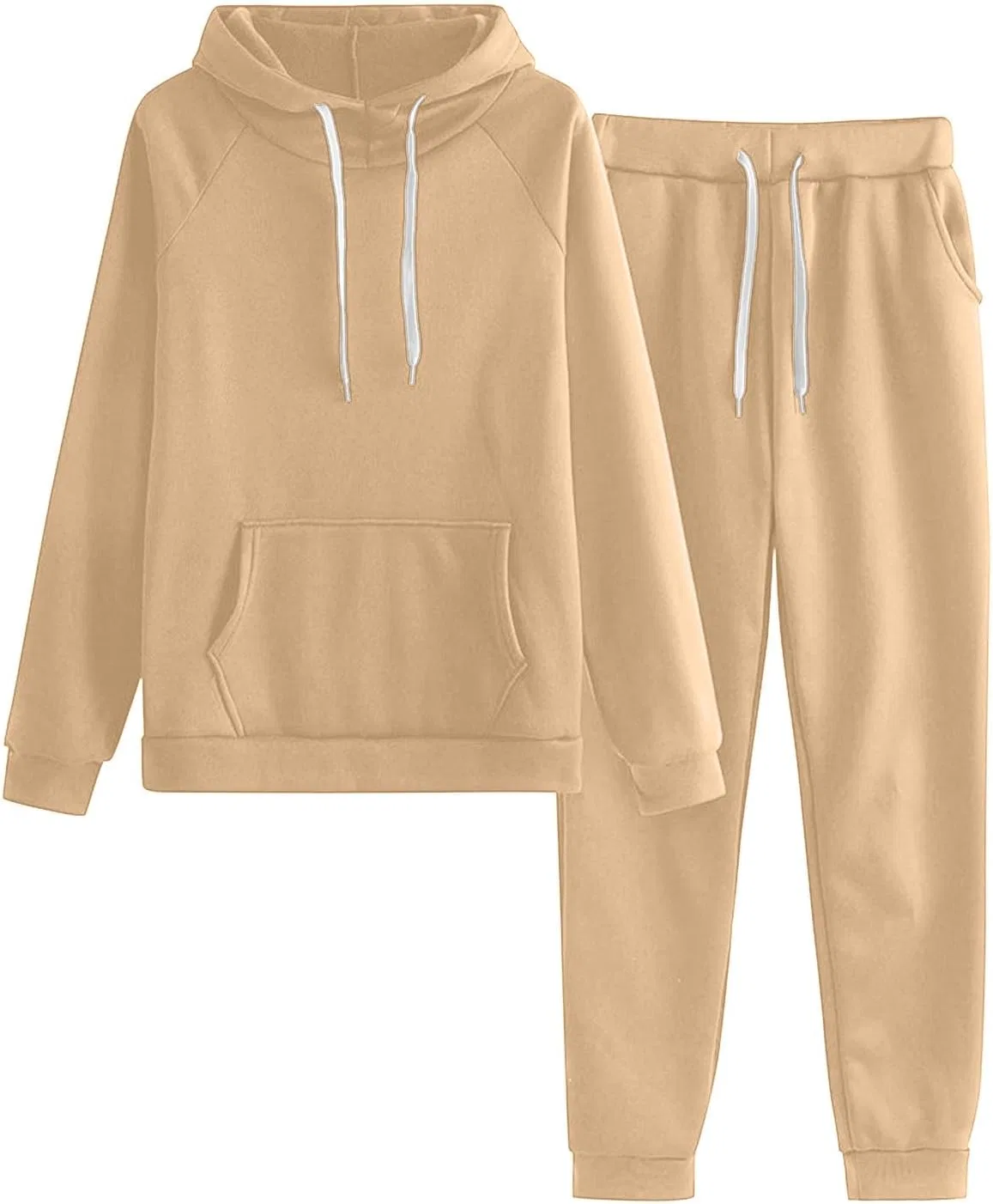 Спортивный костюм женский оверсайз, бренд не указан, цвет Khaki
