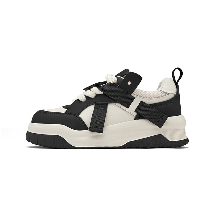 

Кеды JOSINY Skateboard Shoes Women's Low-Top, бежевый/черный