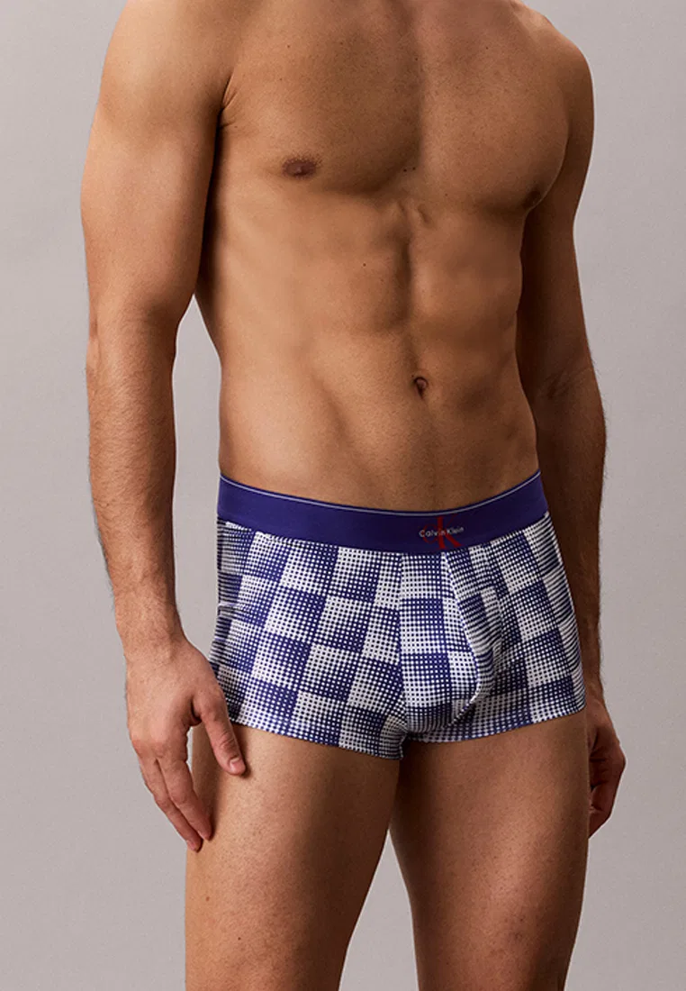 Трусы Calvin Klein, Monogram, низкая посадка, голубой