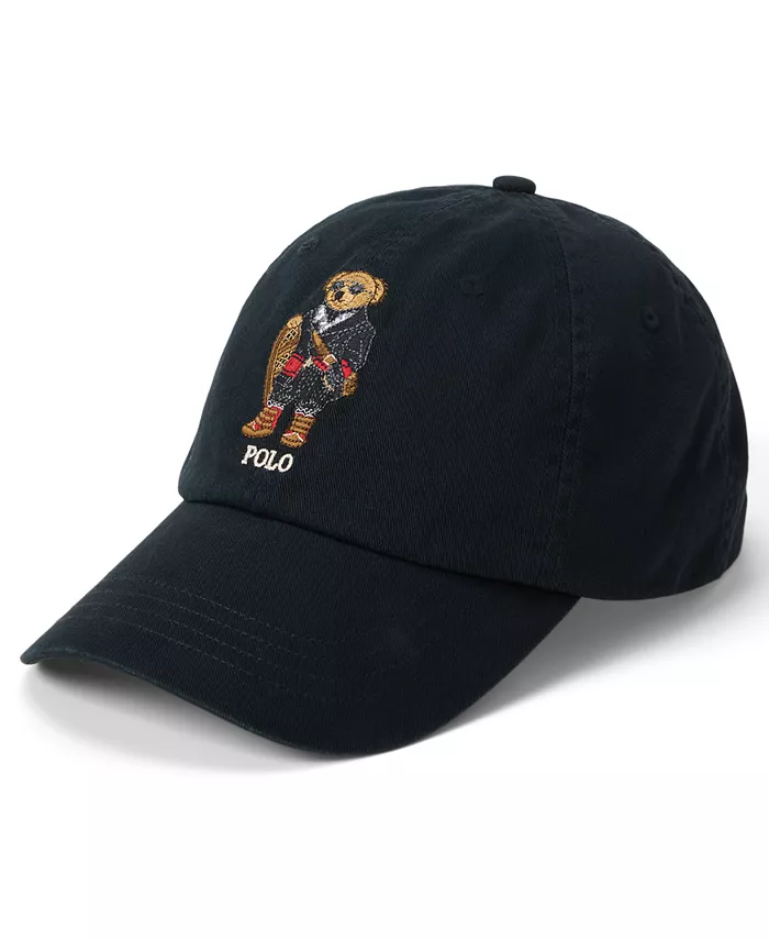 

Мужская бейсболка Polo Bear из хлопкового твила Polo Ralph Lauren, черный
