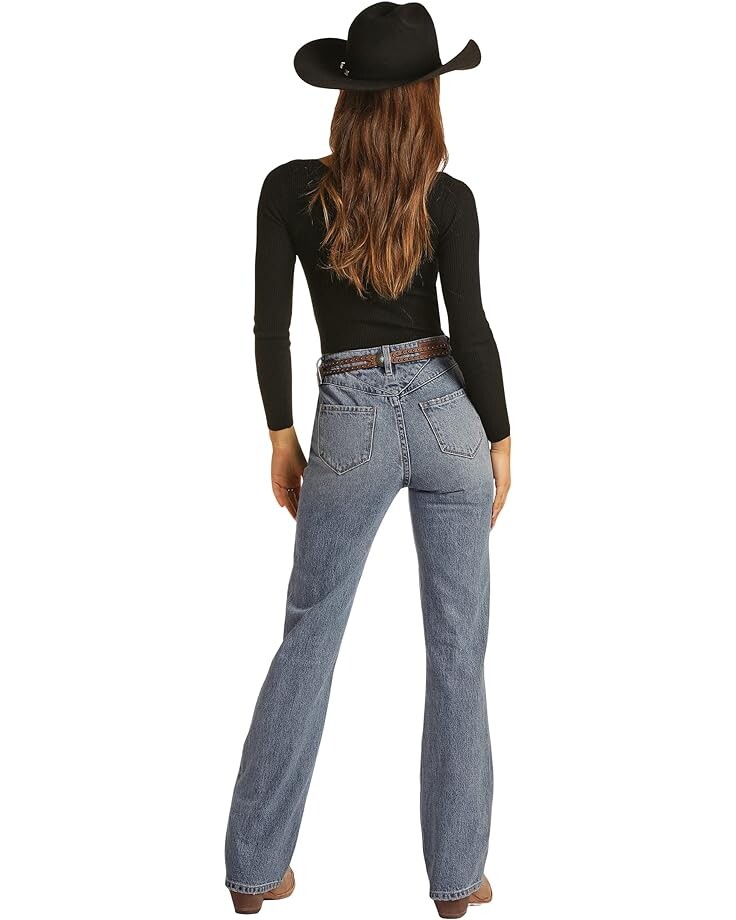 

Джинсы Rock and Roll Cowgirl Back Yoke Detail in Medium Vintage RRWD4HRZQ3, цвет Medium Vintage