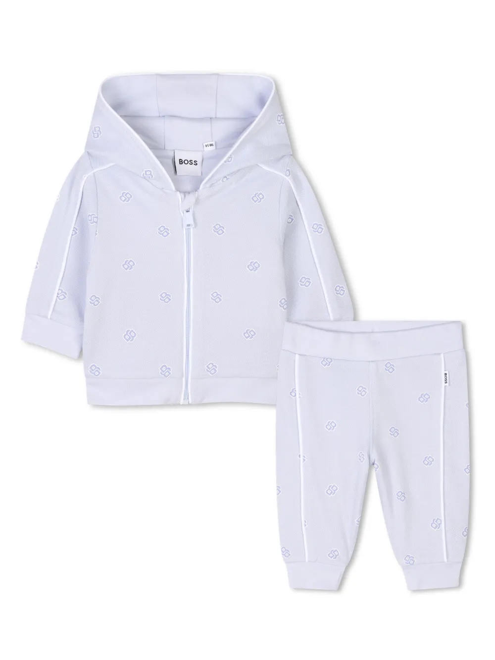 

Спортивный костюм с монограммой BOSS Kidswear, синий