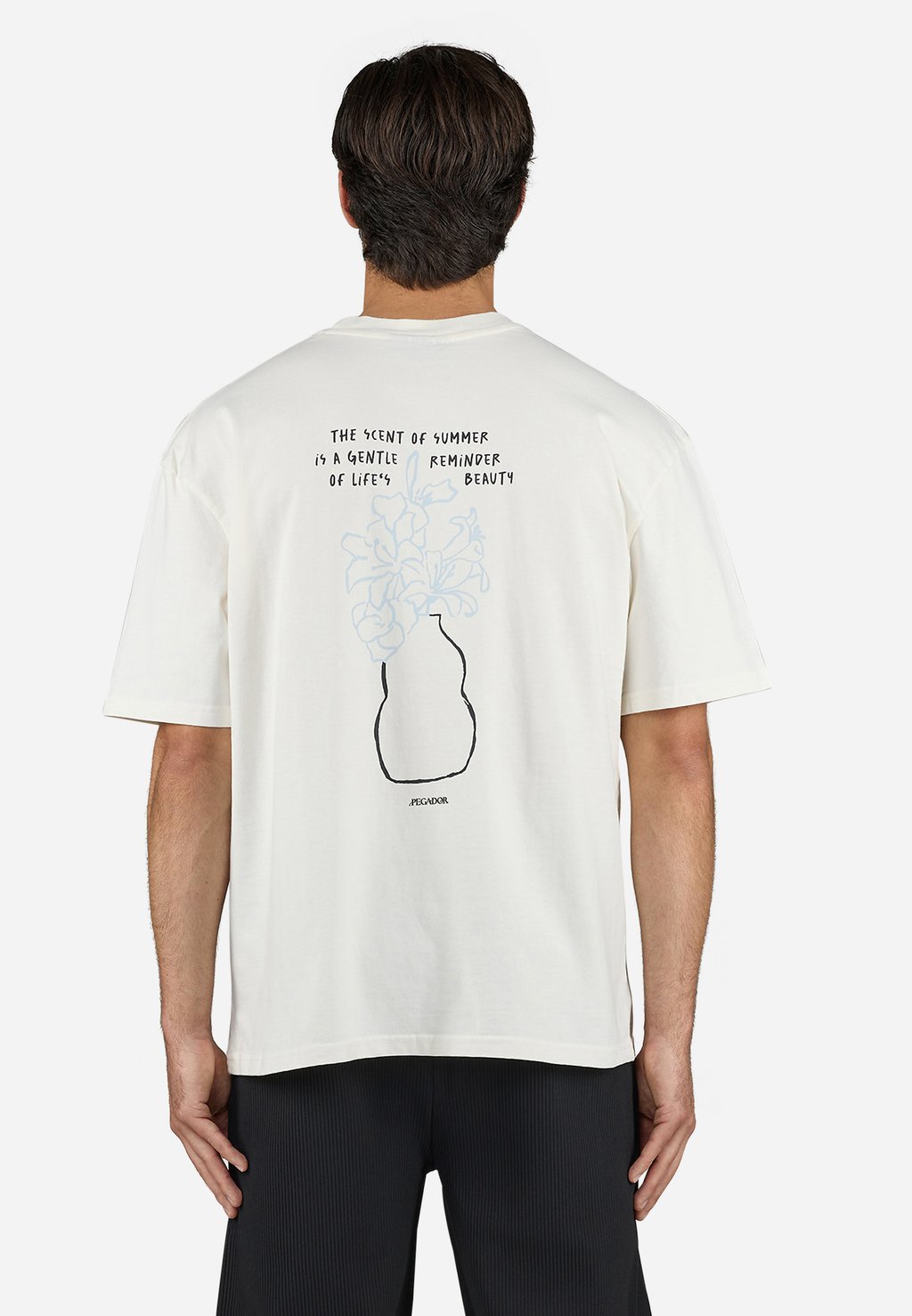 

Футболка с принтом MARV OVERSIZED TEE Pegador, кремовый