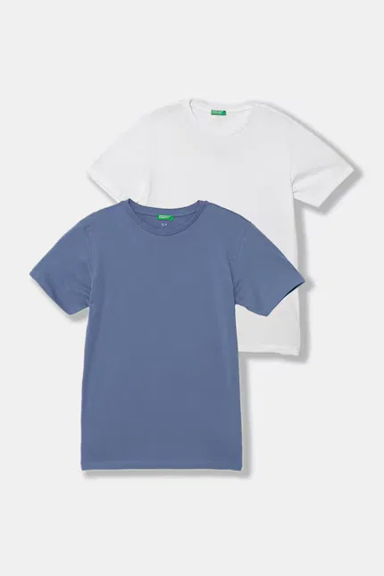 Футболка базовая 2 шт United Colors of Benetton, мультиколор