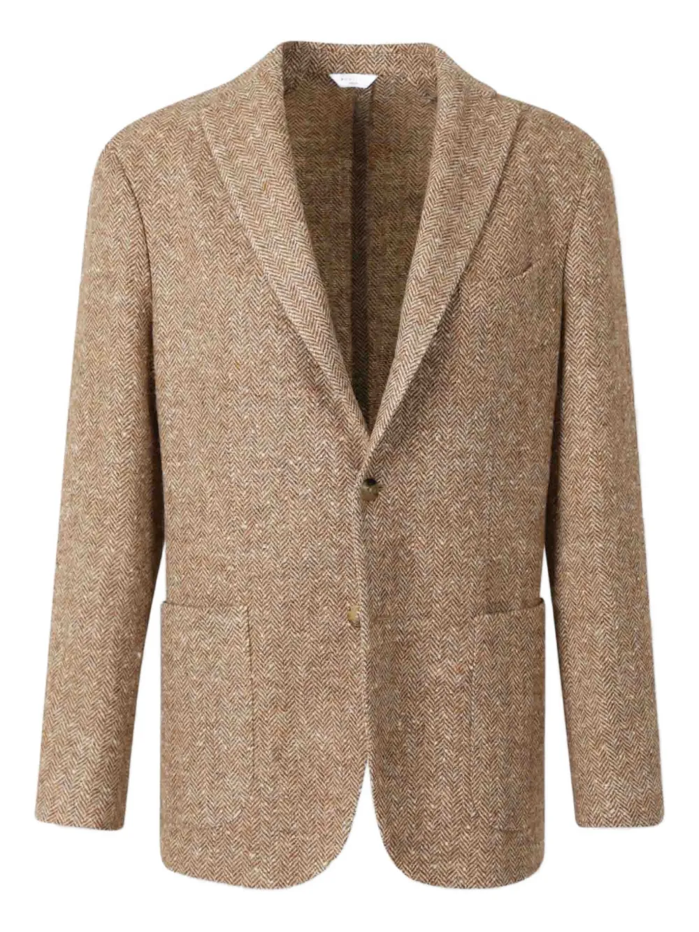 

Шерстяной жакет в елочку Boglioli, нейтральный