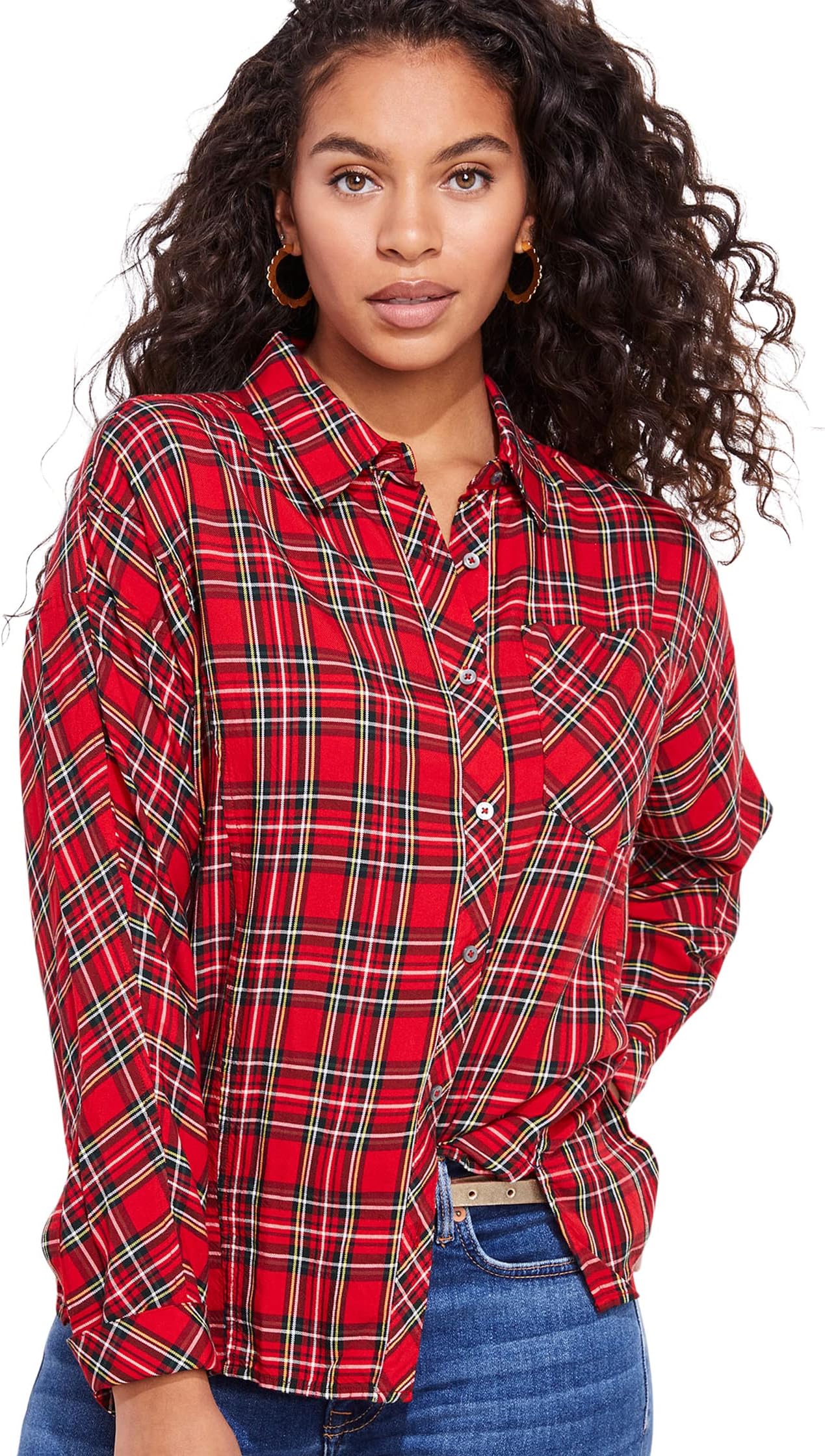 

Рубашка Vineyard Vines Plaid Weekend Button-Down, цвет Red Velvet