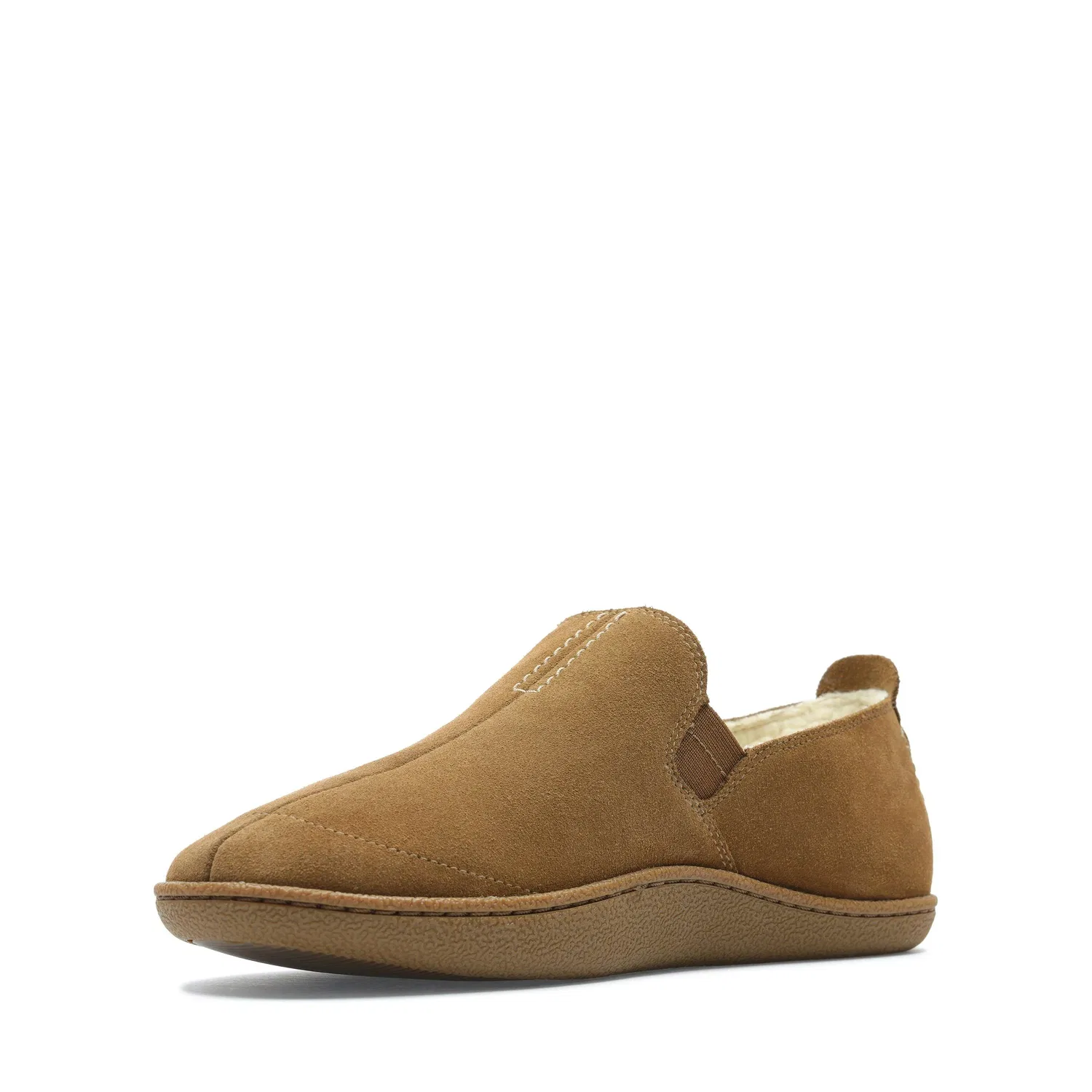 Тапочки Home Mocc на синтетическом меху Clarks, коричневый — фото 4