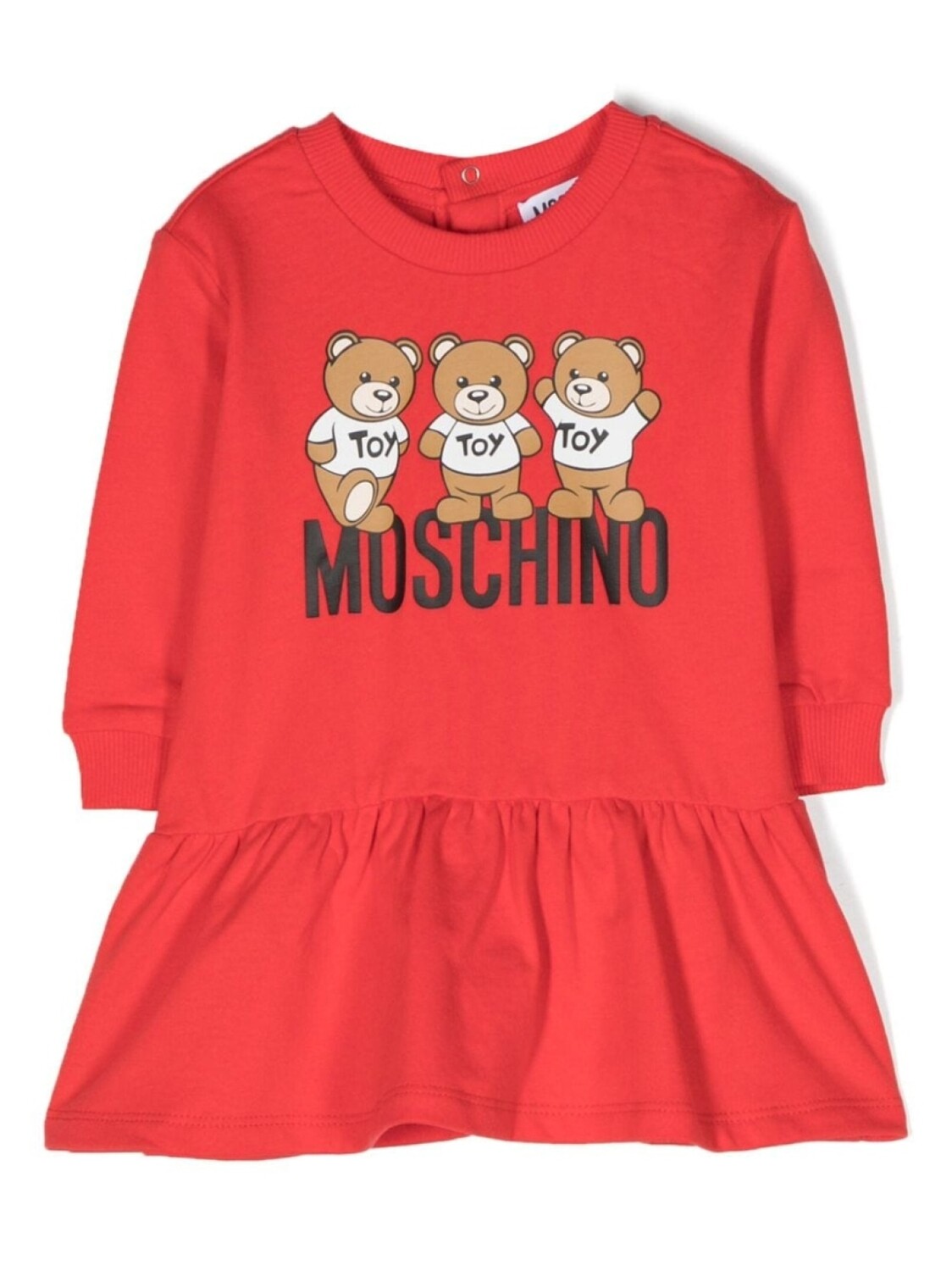 

Moschino Kids платье с принтом Teddy Bear, красный