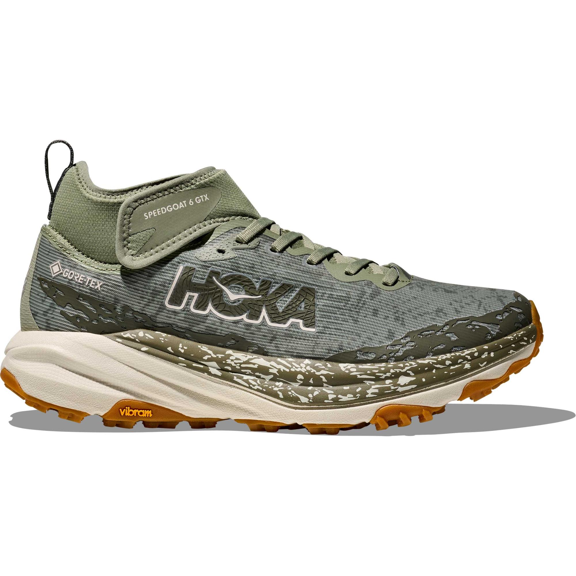 

Мужские кроссовки для бега по пересеченной местности Speedgoat 6 Mid GORE-TEX HOKA, Sea Moss/Oat Milk