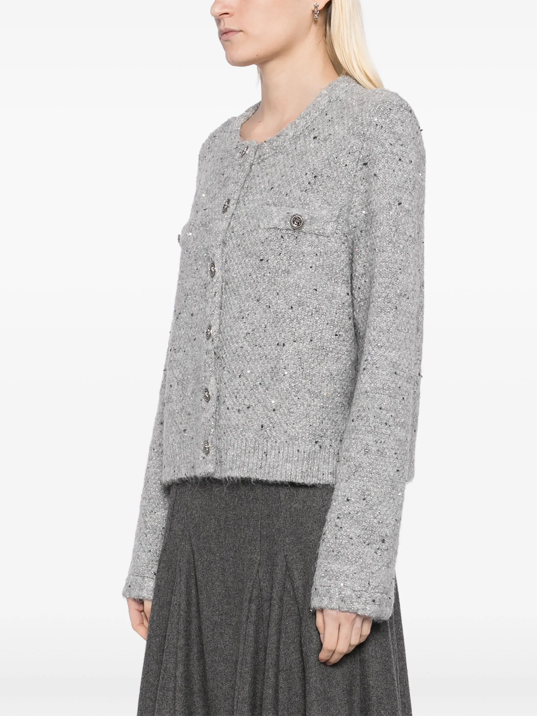 

Кардиган с круглым вырезом B+Ab, серый