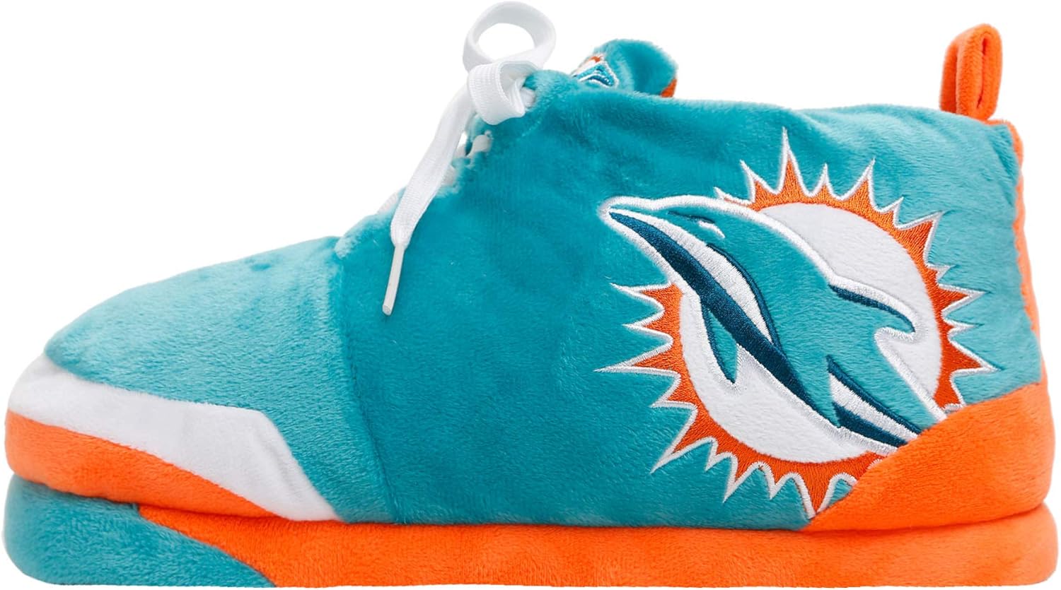 

Мужские плюшевые тапочки-кроссовки FOCO с логотипом команды НФЛ, Miami Dolphins 13-14 Team Color