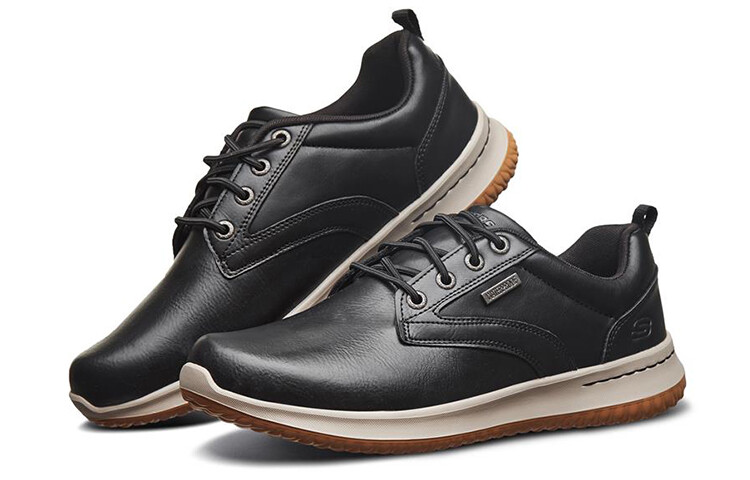 Мужские повседневные мужские низкие черные Skechers — фото 2