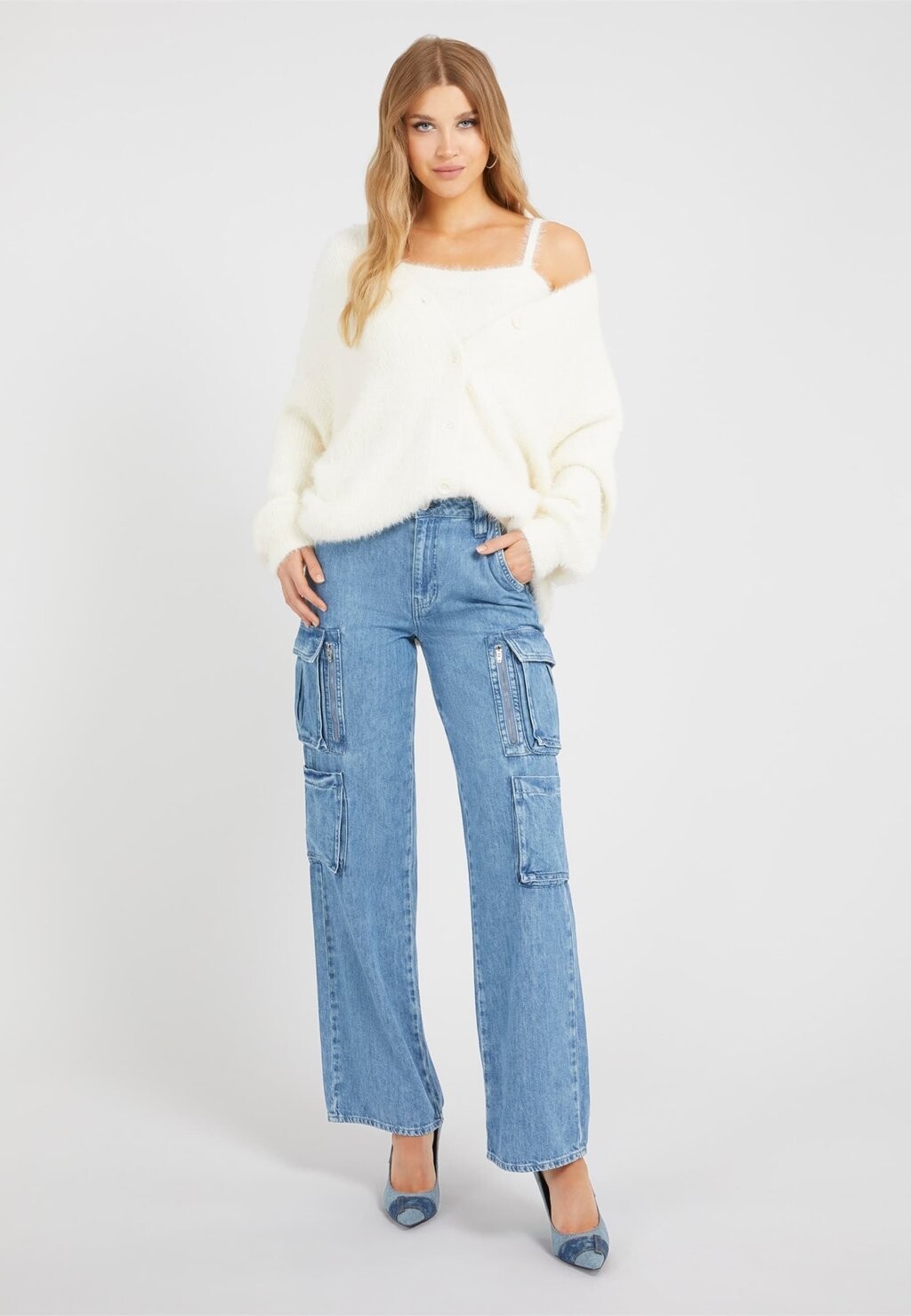 

Кардиган FLAUSCHIGER Guess, белый