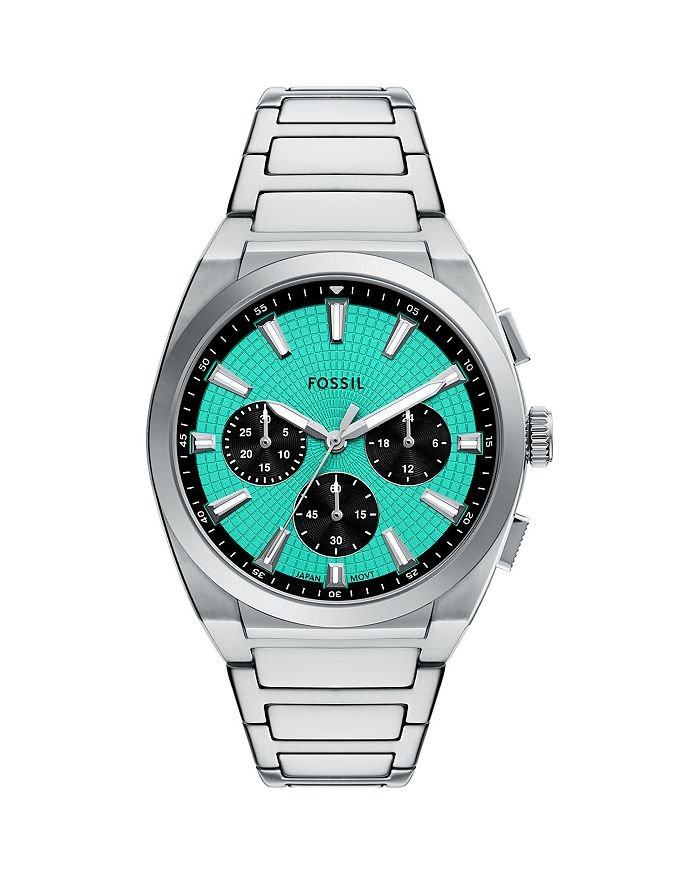 

Эверетт Хронограф, 44 мм Fossil, синий