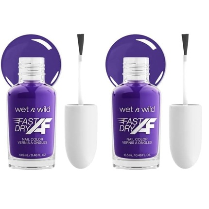 

Wet N Wild Быстросохнущий лак для ногтей Цвет Фиолетовый Married In Royal Wet 'N' Wild