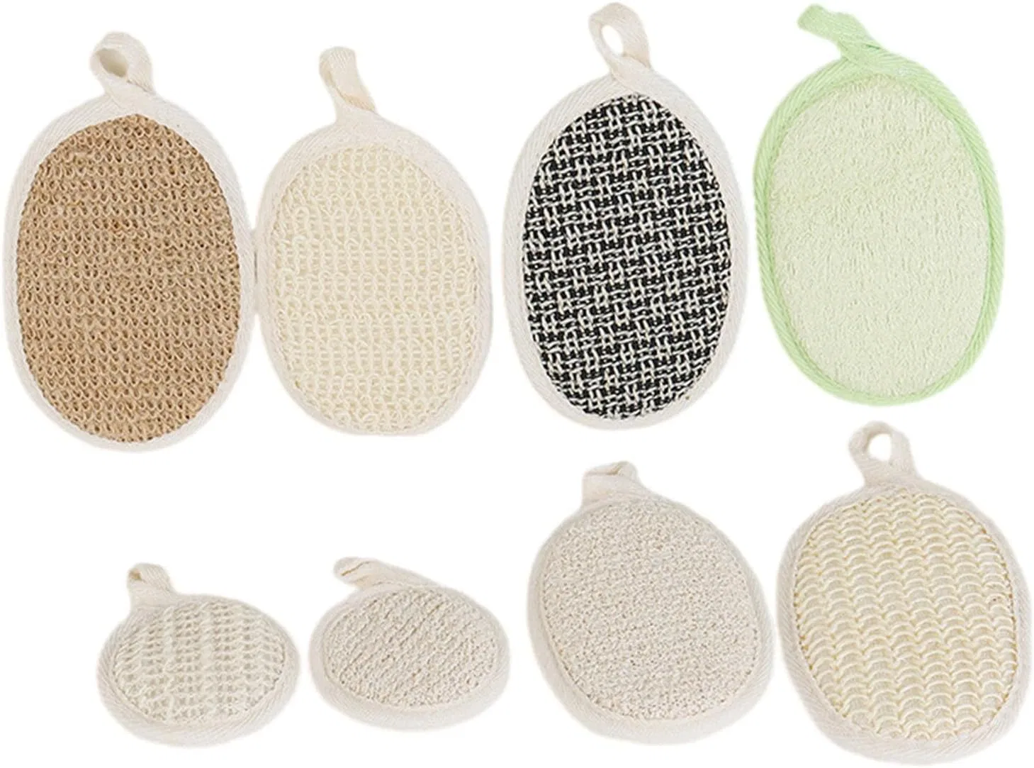 Отшелушивающая губка для лица и тела BELOWSYALER Cotton and Linen 8a — фото 3