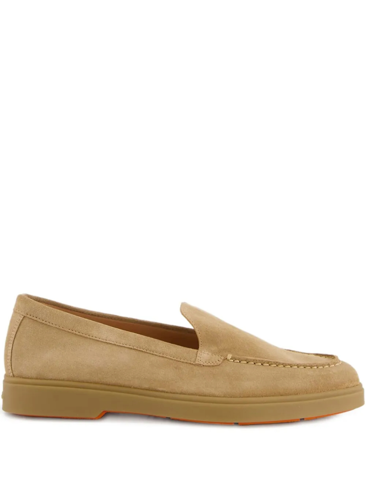 Santoni слипоны с эластичными вставками, нейтральный