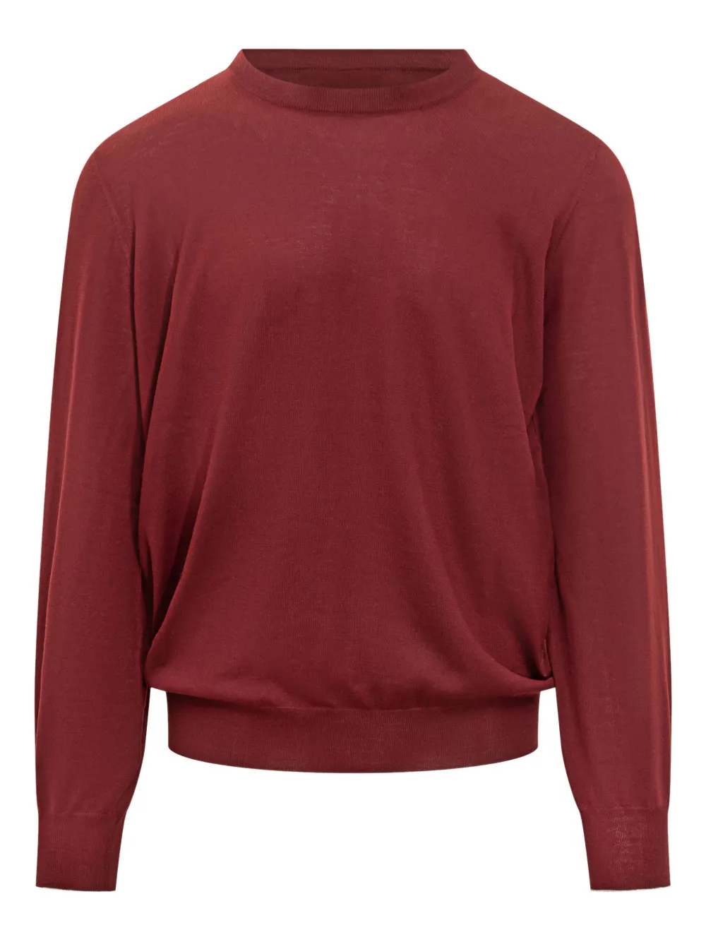 

Свитер с круглым вырезом Brunello Cucinelli, красный