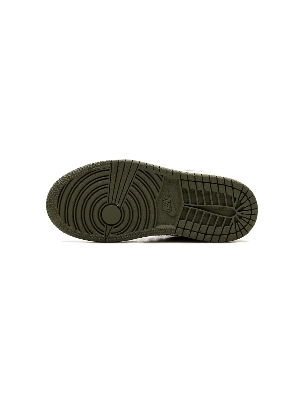 Кроссовки Air Jordan 1 Retro Low OG SP Medium Olive из коллаборации с Travis Scott Jordan Kids, зеленый — фото 4